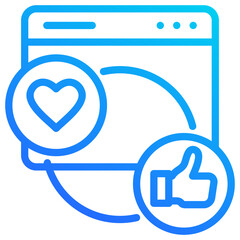 Obraz premium Social Media Icon