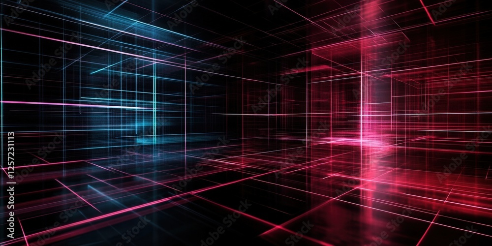 Poster digital background perfect for tech processes, neural networks, artificial intelligence, data transf