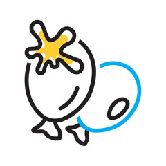 Vector multi color icon for Water balloons