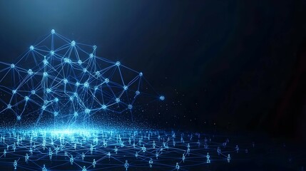 Abstract Digital Network Pattern Design