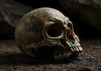 Naklejka premium Goblin Skull Dreams, The Analog Horror