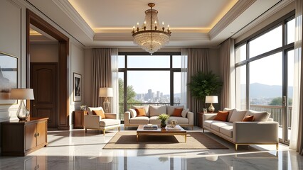 Luxury and comfort in a modern living room