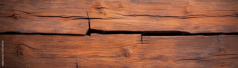 Poster Close up view of a natural wooden surface with distinct grain patterns and textures