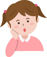 궁금한 표정 어린이