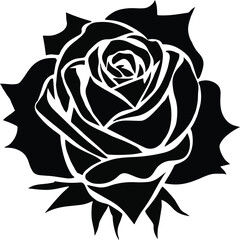Rose Flower Vector Illustration
