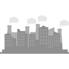 Obraz premium Air Polution City