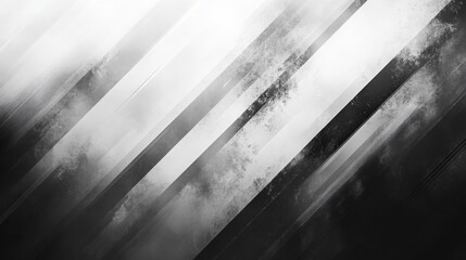 Abstract gray and white stripes create a dynamic composition