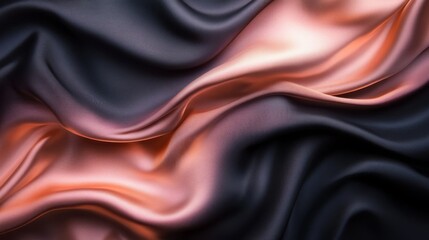 Obraz premium Flowing fabric displays gradient colors from dark to light