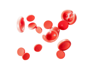 red pills isolated on white