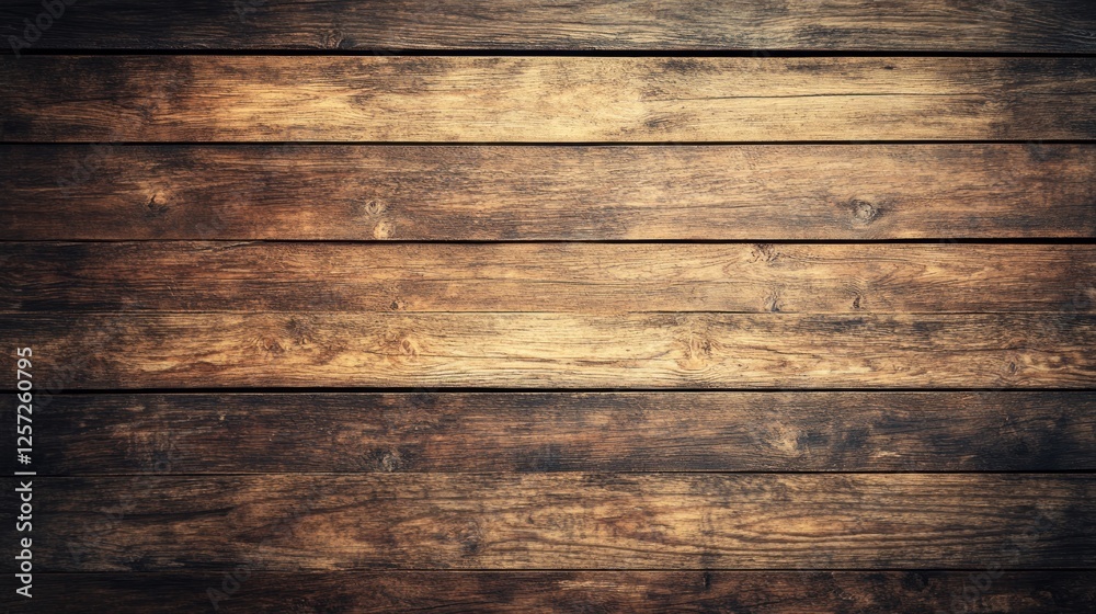Poster rustic wooden planks create a warm and textured background
