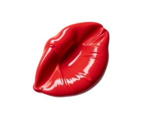 red lips and lipstick