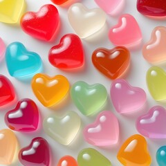 Obraz premium heart shaped candies