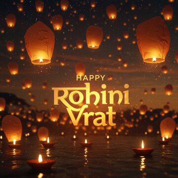 Rohini Vrat with Floating Sky Lanterns