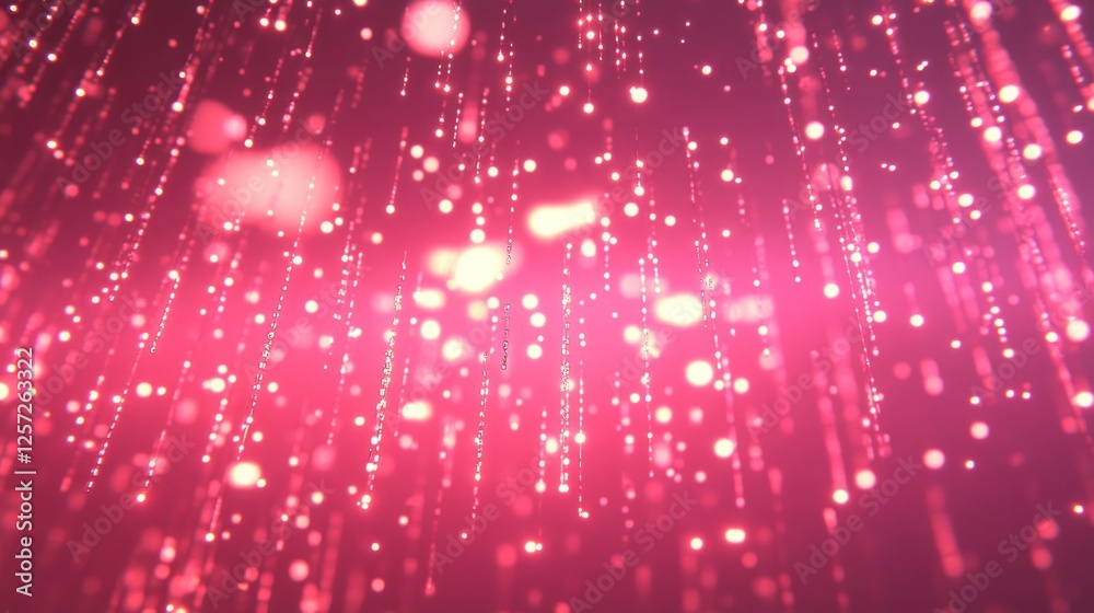 Aufkleber abstract background featuring shimmering light trails against a magenta backdrop