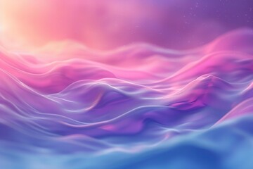 Fototapeta premium Pastel tone purple pink blue gradient defocused abstract photo smooth lines pantone color background