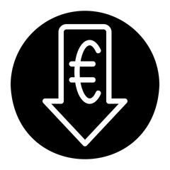 euro glyph icon