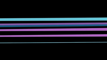 Seamless Transition of Horizontal Blue and Purple Lines on Black Background for Futuristic and Elegant Designs