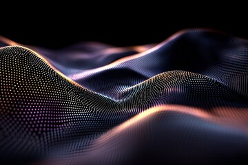 Blue background, glowing blue lines, and a white digital grid illustrate technology or data visualization through the use of geometric spider web shapes