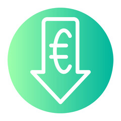 euro gradient icon
