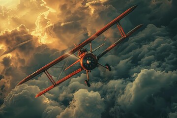 Airplane in the sky