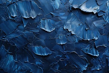 Artistic hand painted multi layered dark blue background