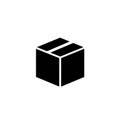 Closed Cardboard Box Icon: A simple, yet effective, vector icon depicting a closed cardboard box, ideal for illustrating packaging, delivery, or shipping concepts.