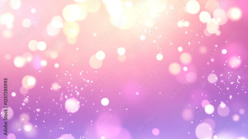 Wall mural abstract background shows blurred lights and bokeh effect pattern