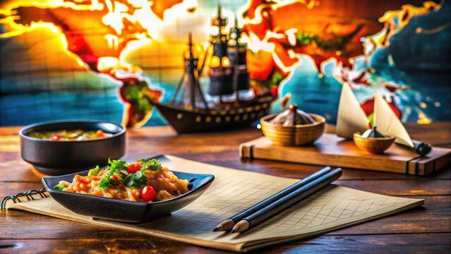 Culinary journeys unveiled: exquisite food photography showcasing diverse world cuisines.