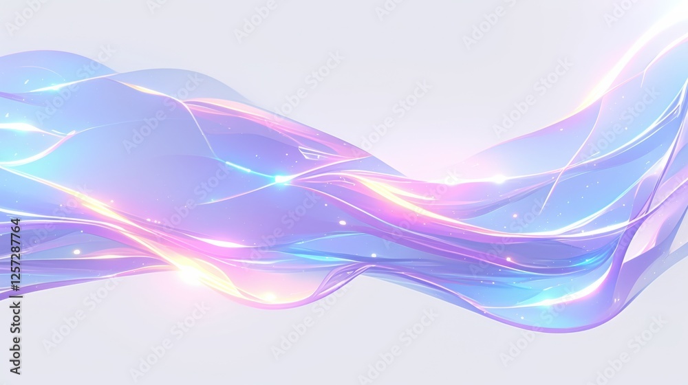 Wall mural abstract neon liquid waves background with neon liquid waves and dynamic light effects. emphasizing 
