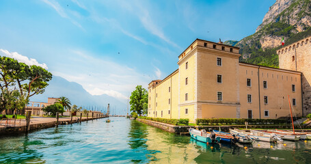 City of Riva del Garda, Lake Garda, Italy. Lago di garda