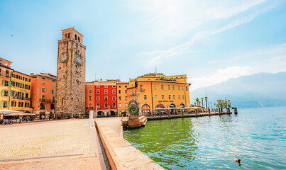 City of Riva del Garda, Lake Garda, Italy. Lago di garda