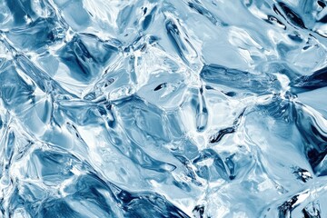 Glacial ice texture, blue tones, abstract background, website design