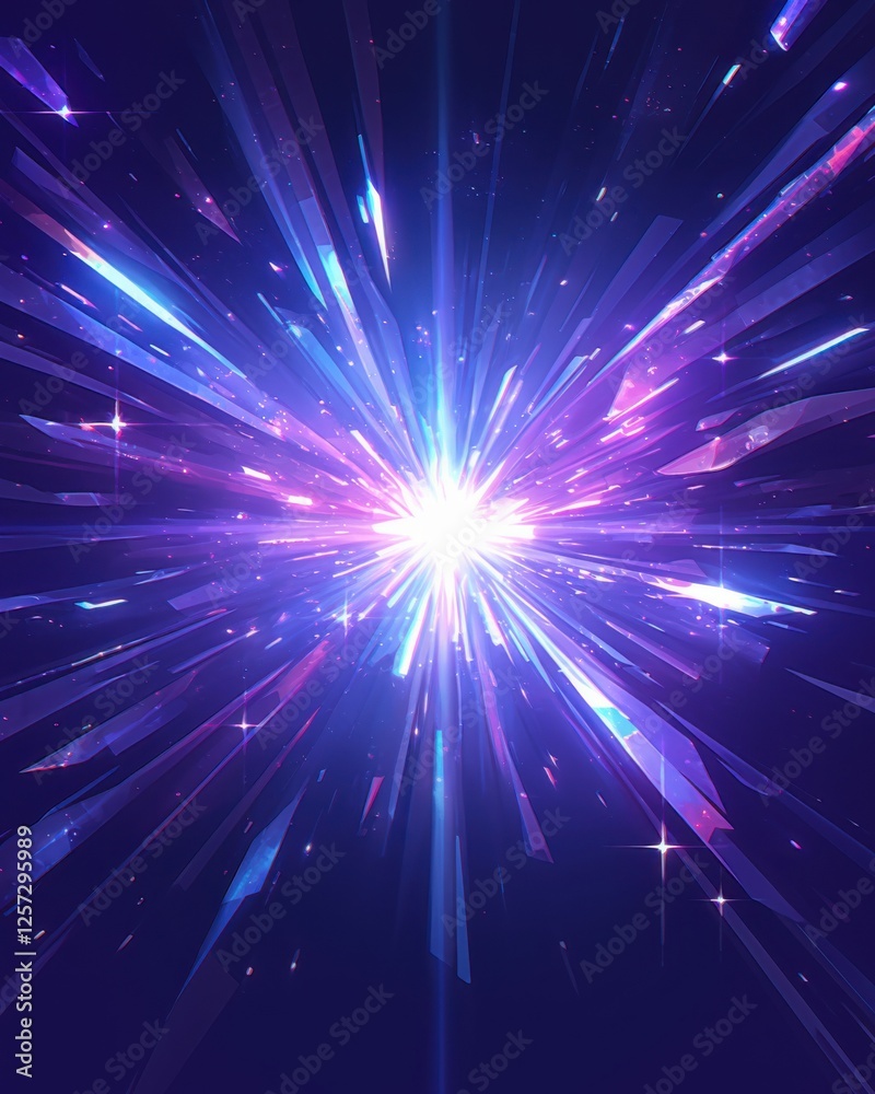 Wall mural abstract prismatic light bursts background with prismatic light bursts and vivid color rays. emphasi