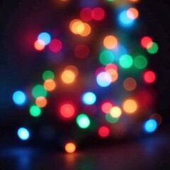 Twinkling multi-colored Christmas lights, festive bokeh , sparkle, festive