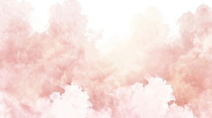 Fototapeta premium Pastel Dream: A Watercolor Sky of Soft Hues