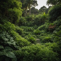 Fototapeta premium tropical forest in the jungle