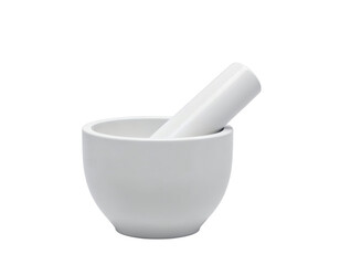 mortar and pestle isolated