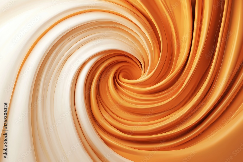 Poster dynamic swirling patterns abstract art digital design warm tones close-up view artistic expression