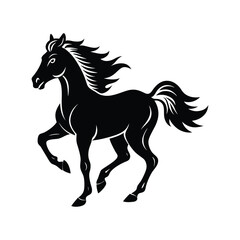 Obraz premium horse silhouette vector