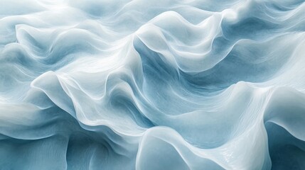 Obraz premium Abstract blue and white waves flowing in a pattern