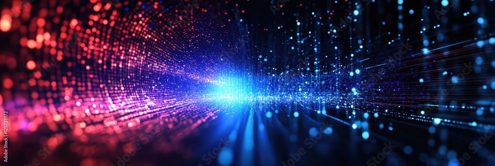 Poster digital background perfect for tech processes, neural networks, artificial intelligence, data transf