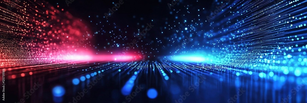 Poster digital background perfect for tech processes, neural networks, artificial intelligence, data transf
