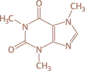 Chemical Structure of Caffeine