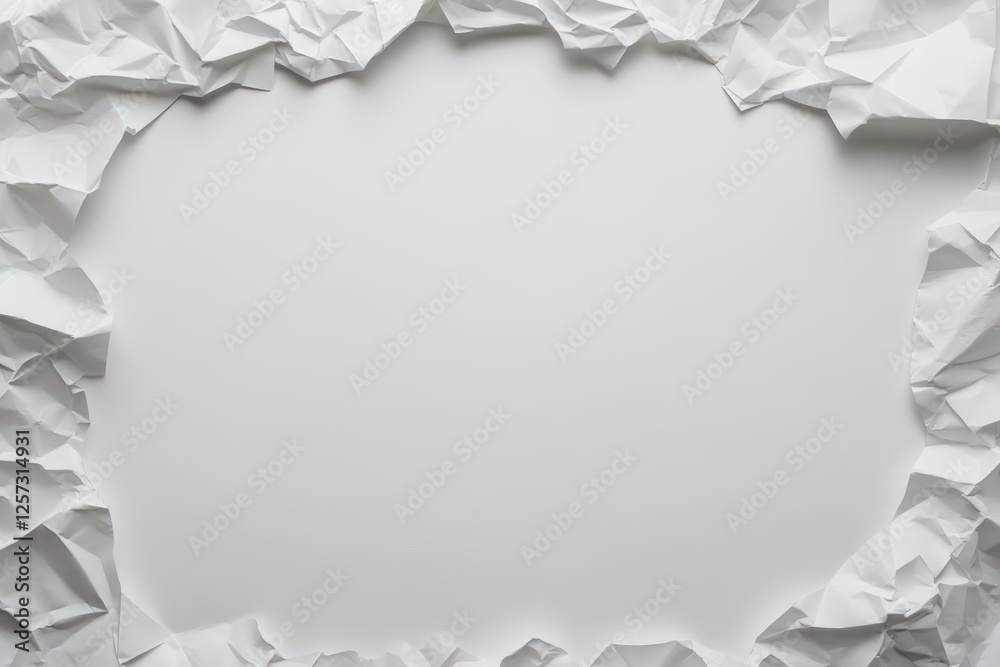 Poster White paper background with ripped edges for creative design and presentation use