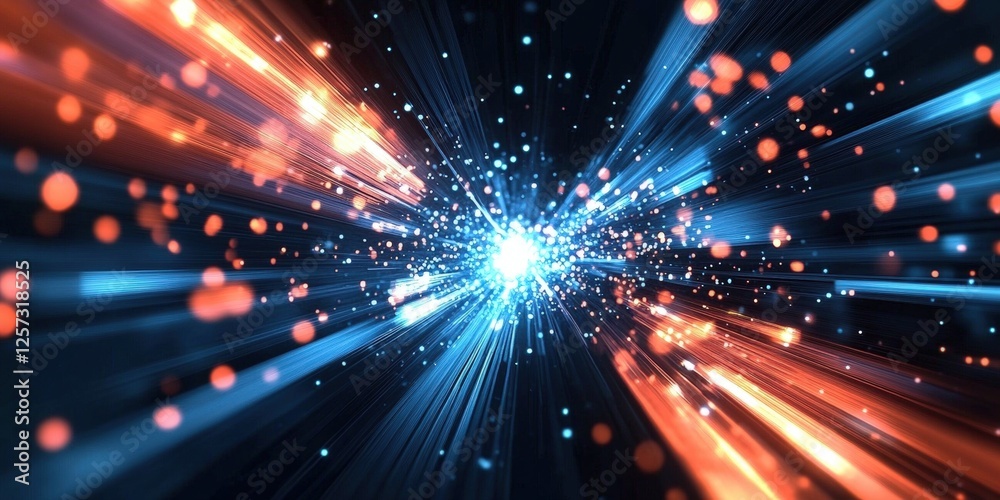 Poster digital background perfect for tech processes, neural networks, artificial intelligence, data transf