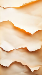 Soft beige paper layers gently folded texture