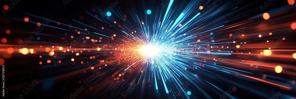 Poster digital background perfect for tech processes, neural networks, artificial intelligence, data transf