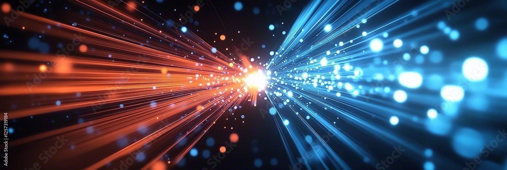 Poster digital background perfect for tech processes, neural networks, artificial intelligence, data transf