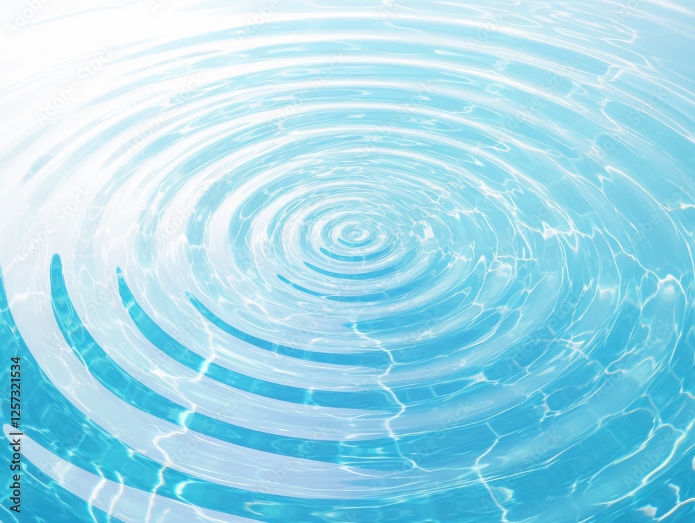 Wall mural abstract rippling water surface background with gentle ripples and reflective light. emphasizing tra