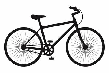 Fototapeta premium Simple Line Art Bicycle Vectors